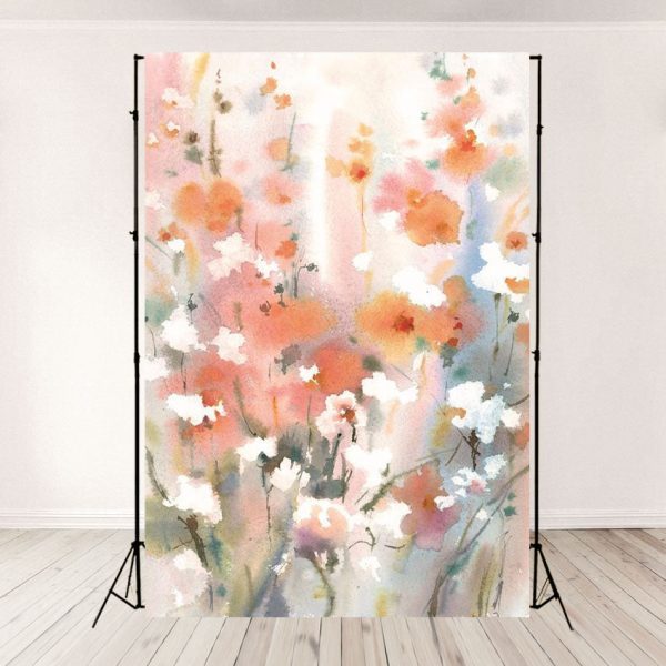 Toile de fond décors de photographie de fleurs abstraite pour la mariage Schn?ppchen – Bild 2