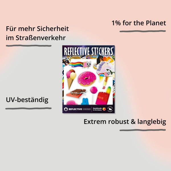 Reflektierende Sticker & Formen – Größe M (verschied. Designs) Angebot – Bild 2