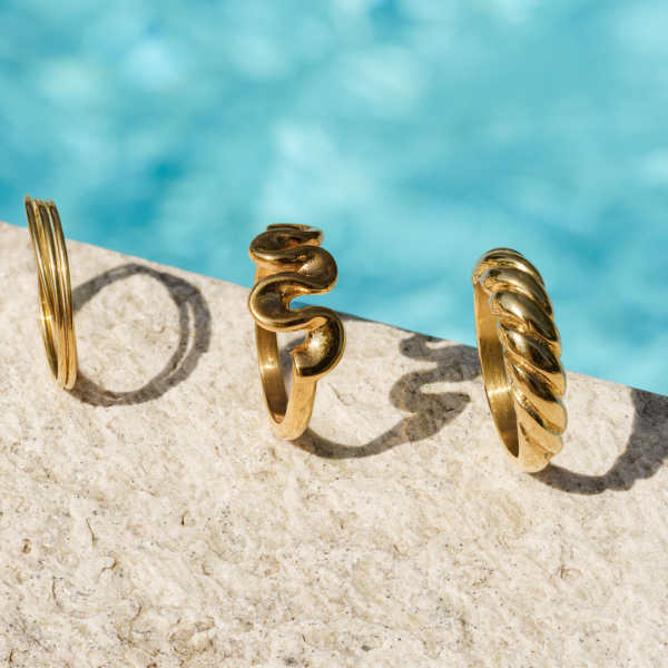 Tiny Trio Ring Roségold Rabatt – Bild 3