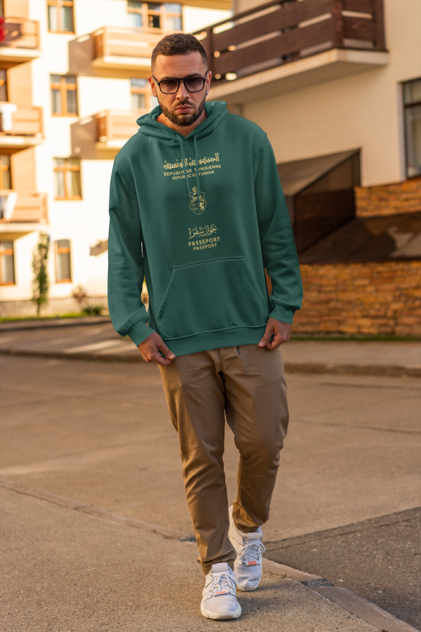 Sweatshirt Passeport Tunisien unisexe Online-Verkauf – Bild 4