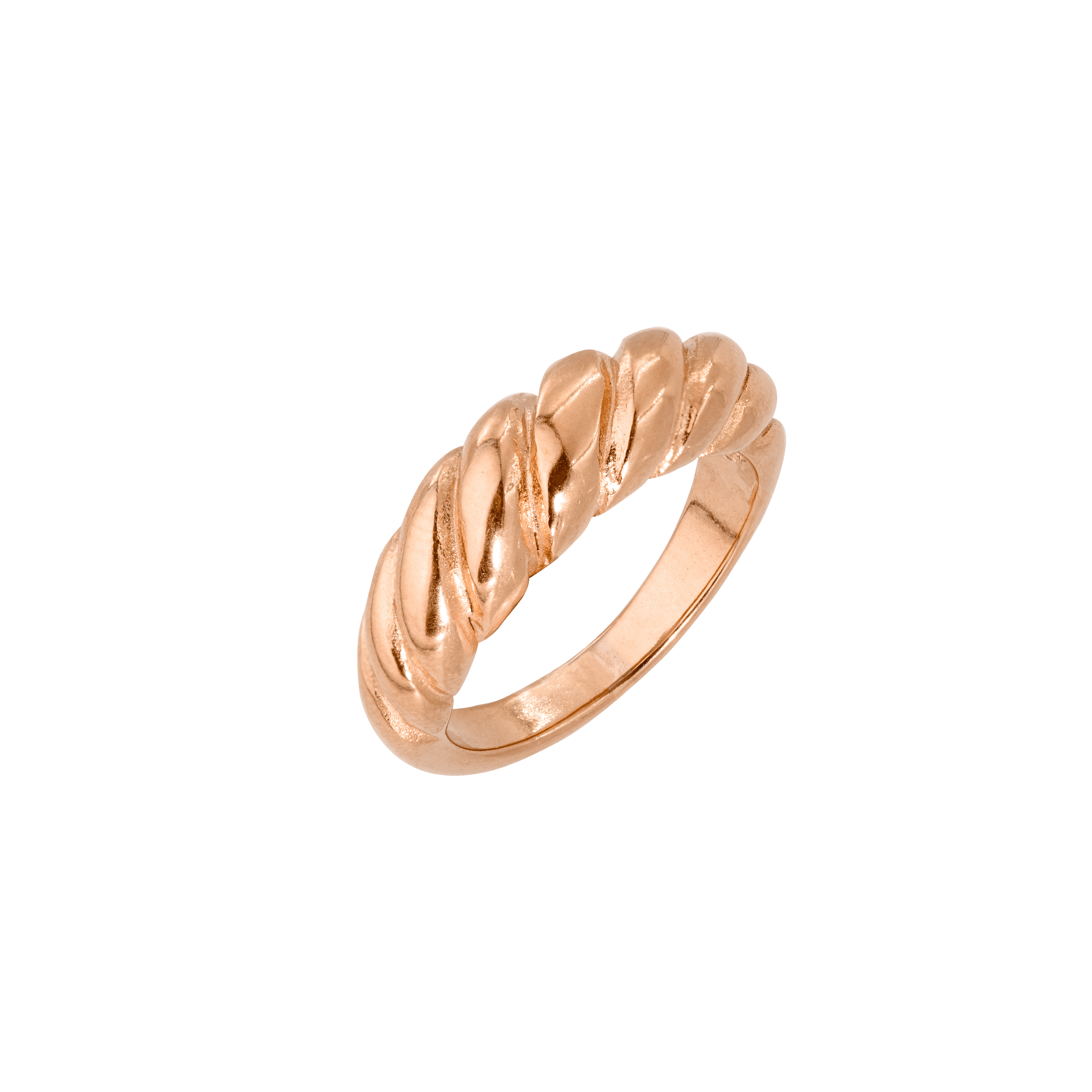 Towel Twist Ring Roségold Mode
